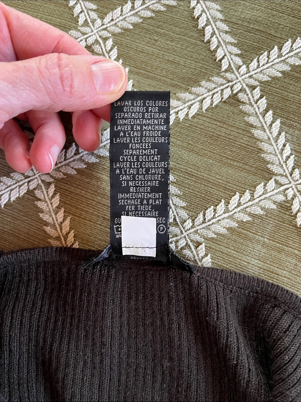 Kenneth Cole brown sweater tank top.  Size medium - Picture 6 of 11